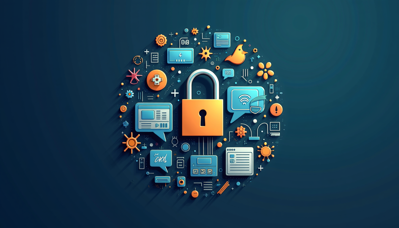 O imagine stilizată a unei rețele globale de internet cu noduri de conectare și un provider de servicii reprezentat simbolic.
